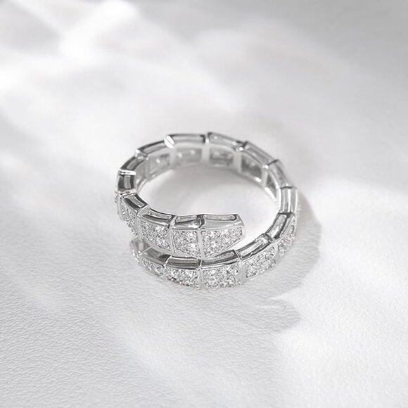 Neiman Marcus 18K Silver-Plated Adjustable Snake Ring - Picture 10 of 10